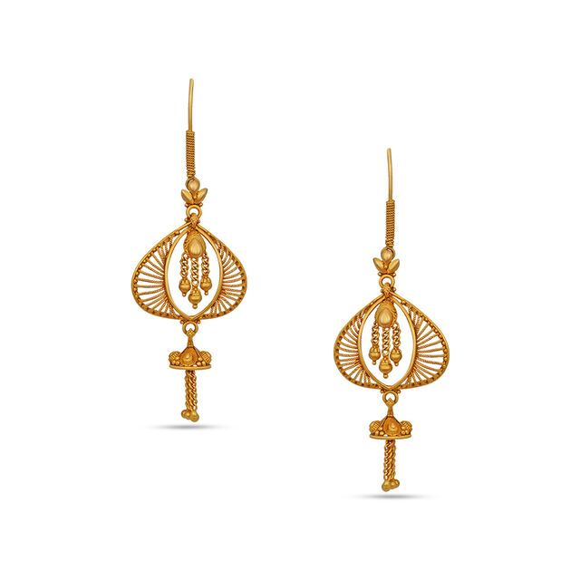 Tanishq 22 Karat Gold Earrings for Women 