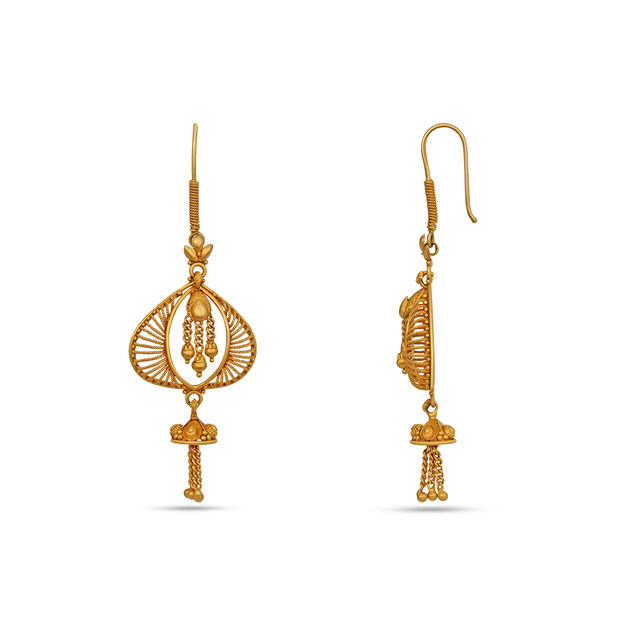 Tanishq 22 Karat Gold Earrings for Women 2