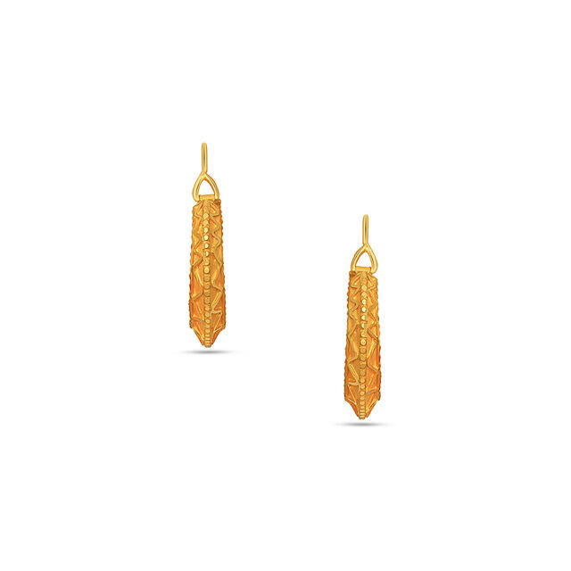 Tanishq 22 Karat Gold Earrings for Women 