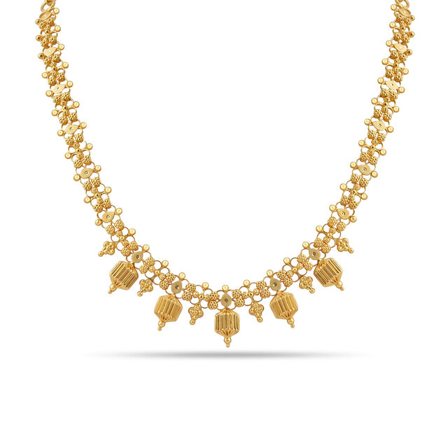 Tanishq 22KT  Gold Necklace Set  for Women 2