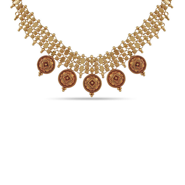 Tanishq 22KT Gold Necklace Set for Women 4