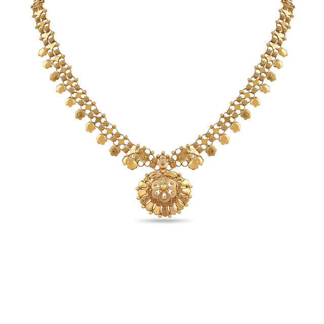 Tanishq 22KT  Gold Necklace Set  for Women 2