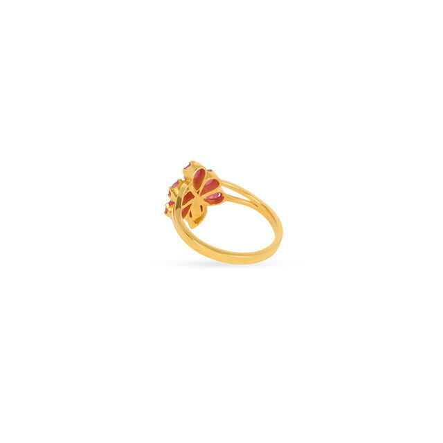 Emanating Gold Finger Ring 4