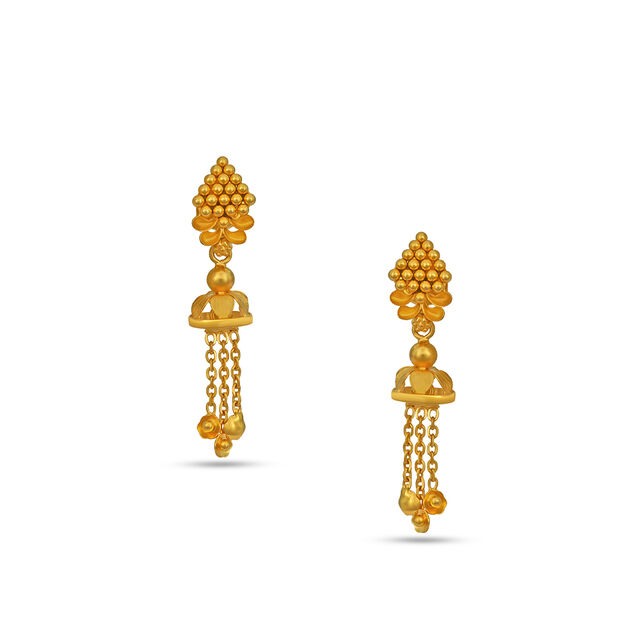 Tanishq 22KT Gold Earrings for Women 