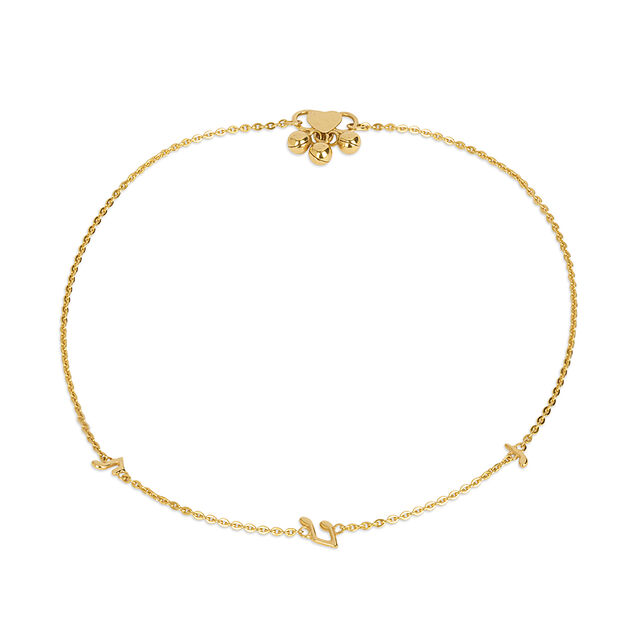 Tanishq 22KT  Gold Anklet  for Women 3