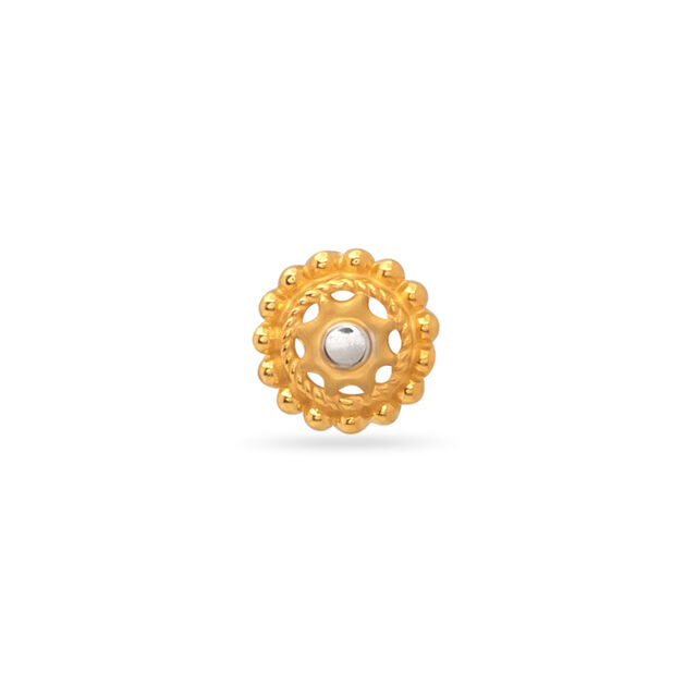 Tanishq 22KT  Gold Nose Pin  for Women 