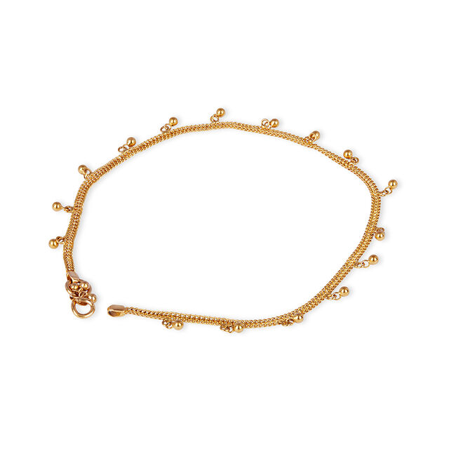 Tanishq 22KT Gold Anklet for Women 3