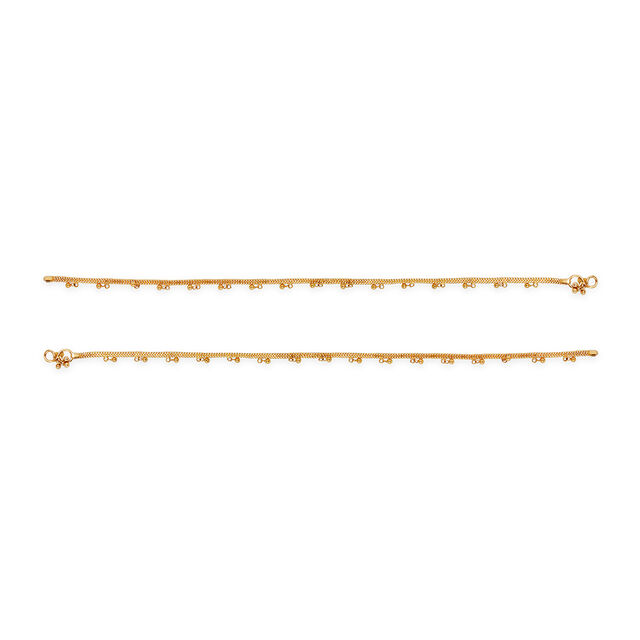 Tanishq 22KT Gold Anklet for Women 4