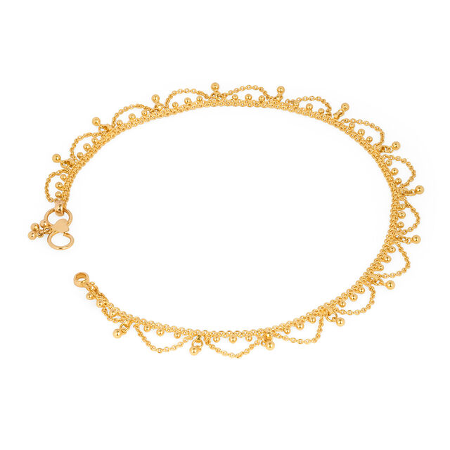 Tanishq 22KT Gold Anklet for Women 