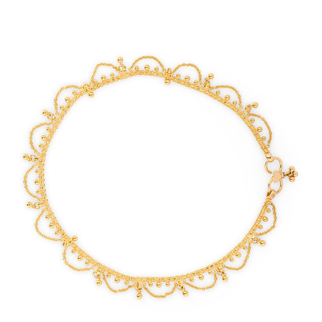 Tanishq 22KT Gold Anklet for Women 2