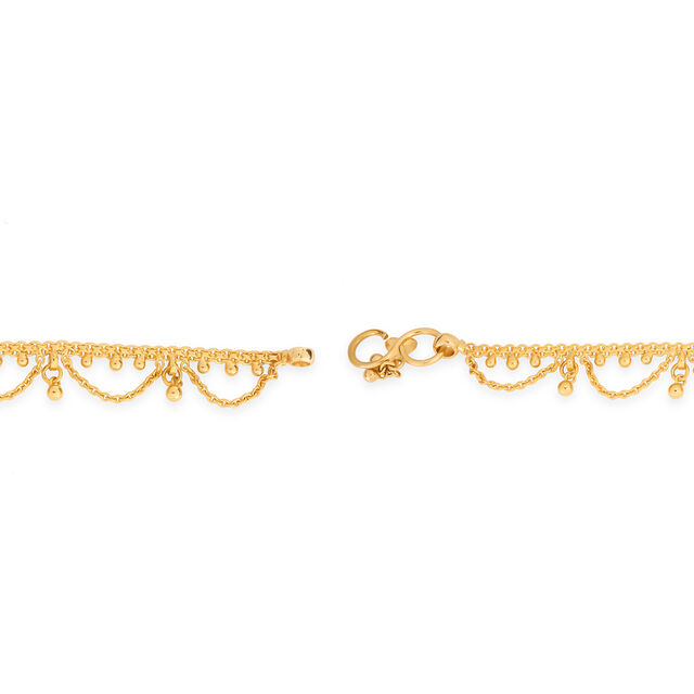 Tanishq 22KT Gold Anklet for Women 3