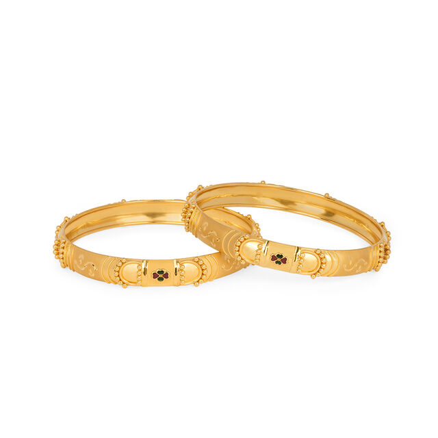 Tanishq 22KT  Gold Bangle  for Women 2