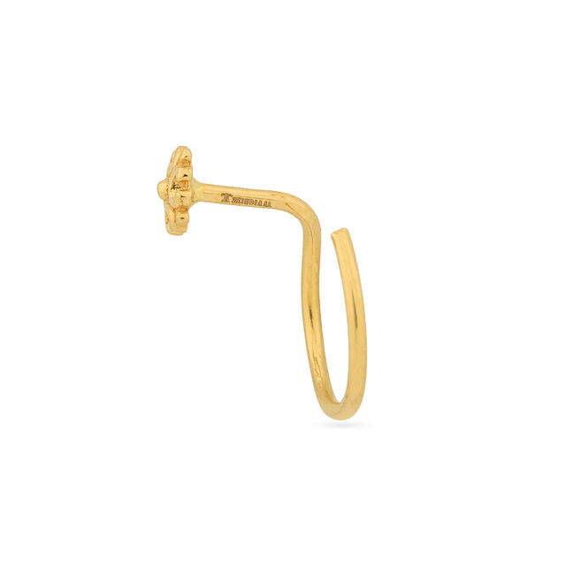 Tanishq 22KT Gold Nose Pin for Women 3