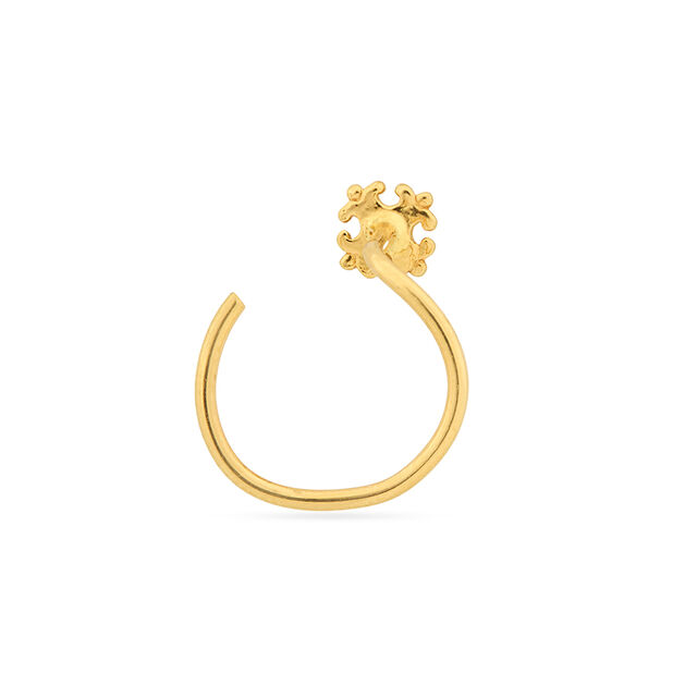 Tanishq 22KT Gold Nose Pin for Women 4