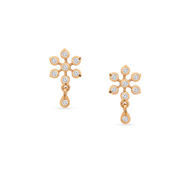 Dangle Diamond Drop Earrings