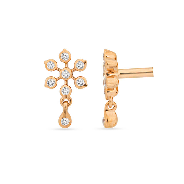 Dangle Diamond Drop Earrings 2
