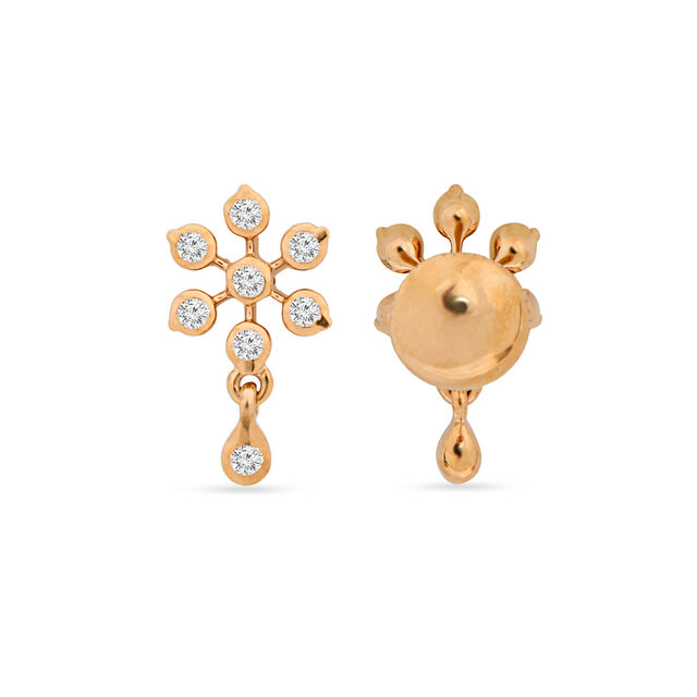 Dangle Diamond Drop Earrings 4