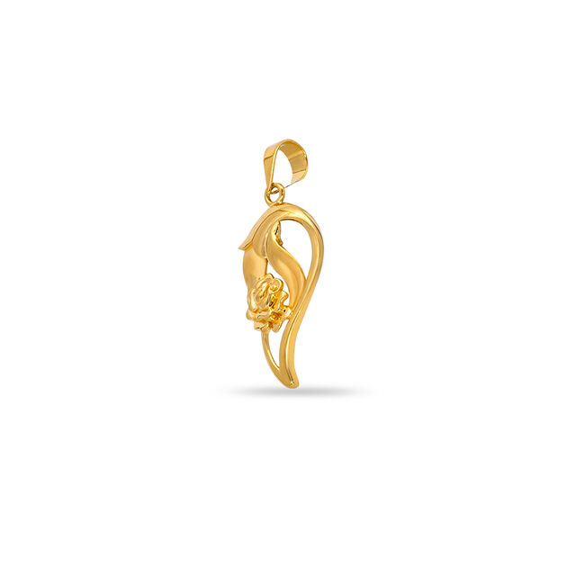 Tanishq 22KT Gold Pendant for Women