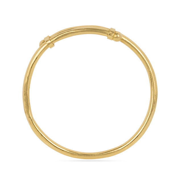 Contemporary Plain Gold Bangle for Kids 4