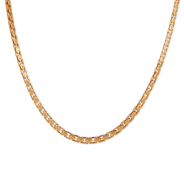 Tanishq Shields of Shine Chain for Women in 22KT Gold 2