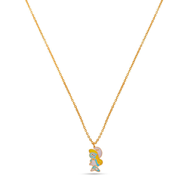 Tanishq 22KT  Gold Pendant with Chain  for Women
