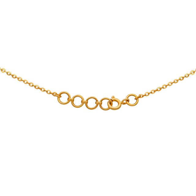 Tanishq 22KT  Gold Pendant with Chain  for Women