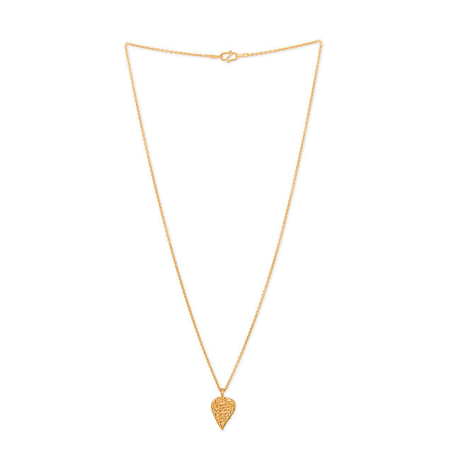 Tanishq 22KT  Gold Pendant with Chain 