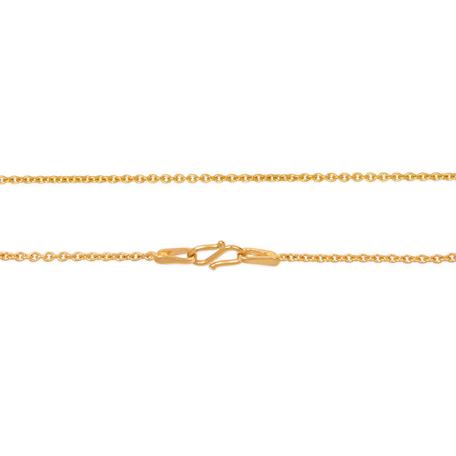 Tanishq 22KT  Gold Pendant with Chain 3