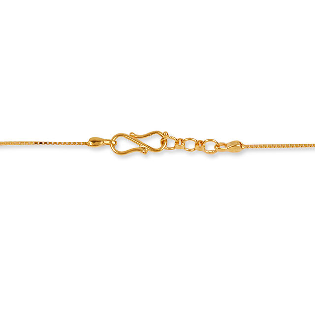 Tanishq 22KT Gold Pendant with Chain for Women 3