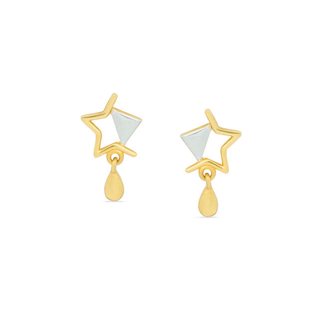 Tanishq 22KT Gold Drop Earrings for Women 