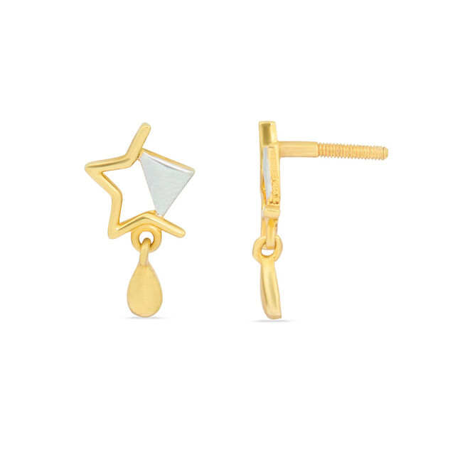 Tanishq 22KT Gold Drop Earrings for Women 4