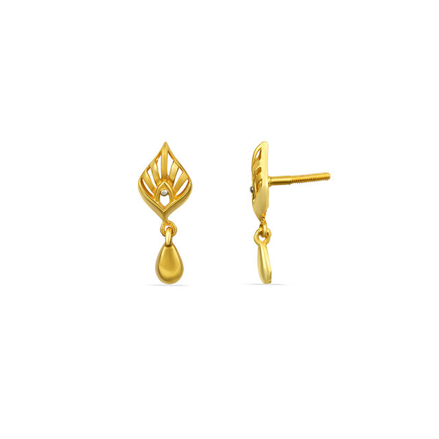 Tanishq 22KT Gold Drop Earrings for Women 5