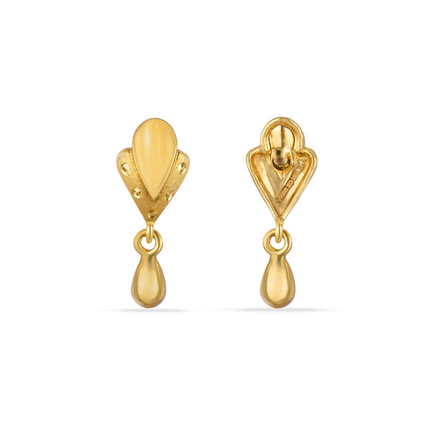Tanishq 22KT Gold Drop Earrings for Women 3