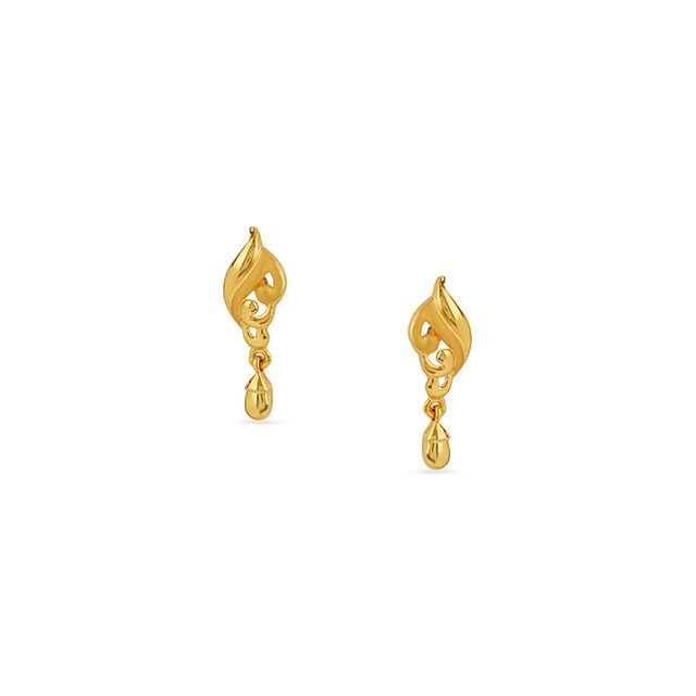 Tanishq 22KT Gold Earrings for Women 