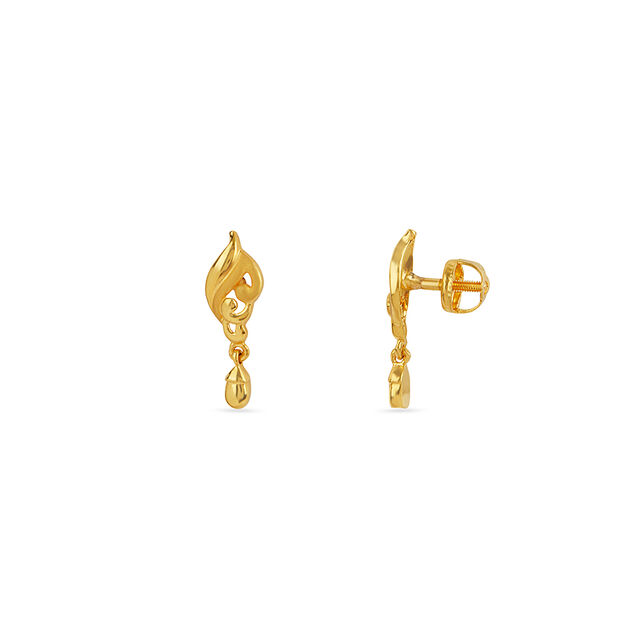 Tanishq 22KT Gold Earrings for Women 2