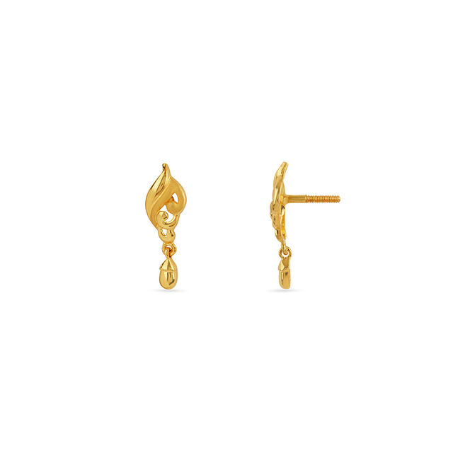 Tanishq 22KT Gold Earrings for Women 3