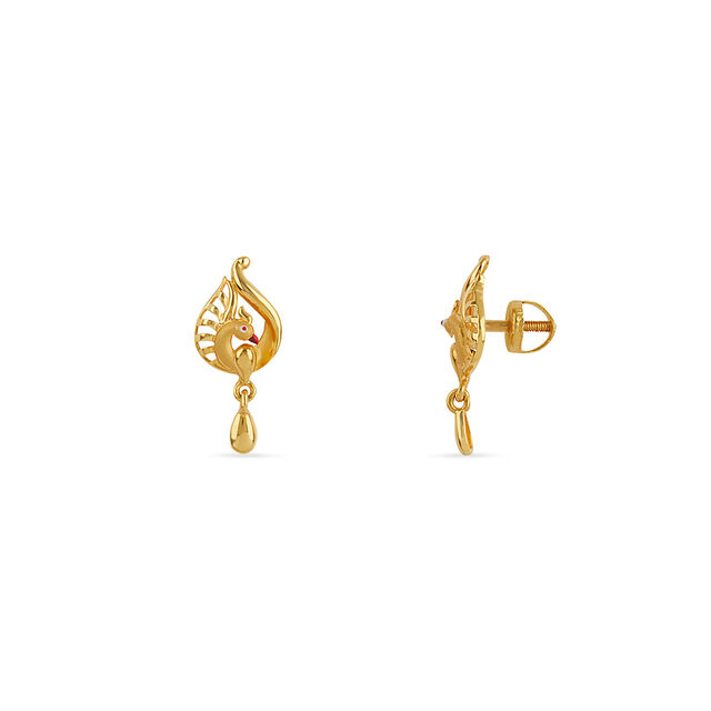 Tanishq 22KT Gold Earrings for Women 2