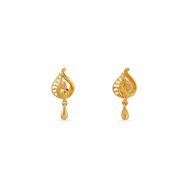Tanishq 22KT Gold Earrings for Women 4