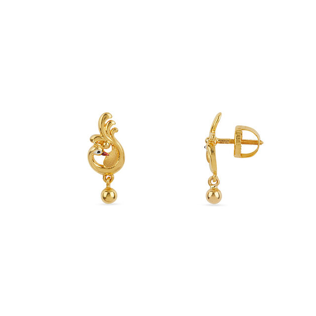 Tanishq 22KT Gold Earrings for Women 2