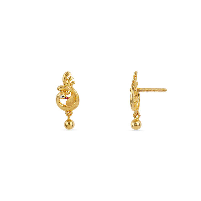 Tanishq 22KT Gold Earrings for Women 3
