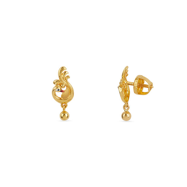 Tanishq 22KT Gold Earrings for Women 4
