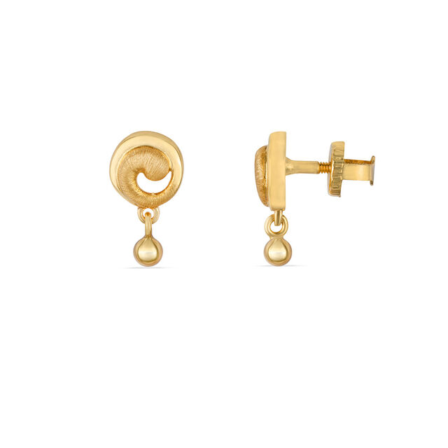 Tanishq 22KT Gold Drop Earrings for Women 2