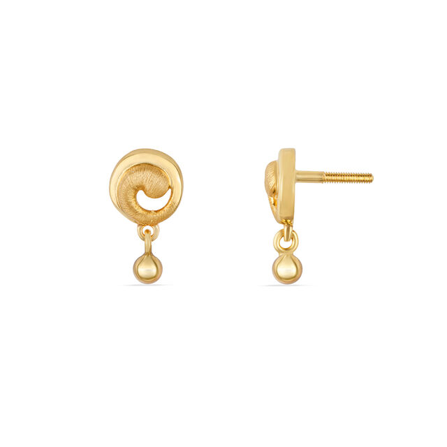 Tanishq 22KT Gold Drop Earrings for Women 4