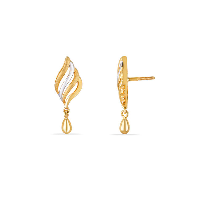 Tanishq 22KT Gold Drop Earrings for Women 4