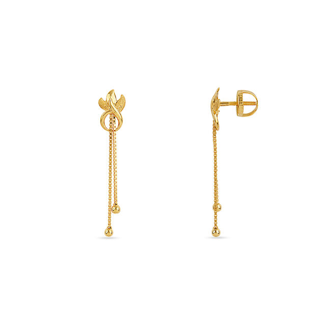 Tanishq 22KT Gold Earrings for Women 2