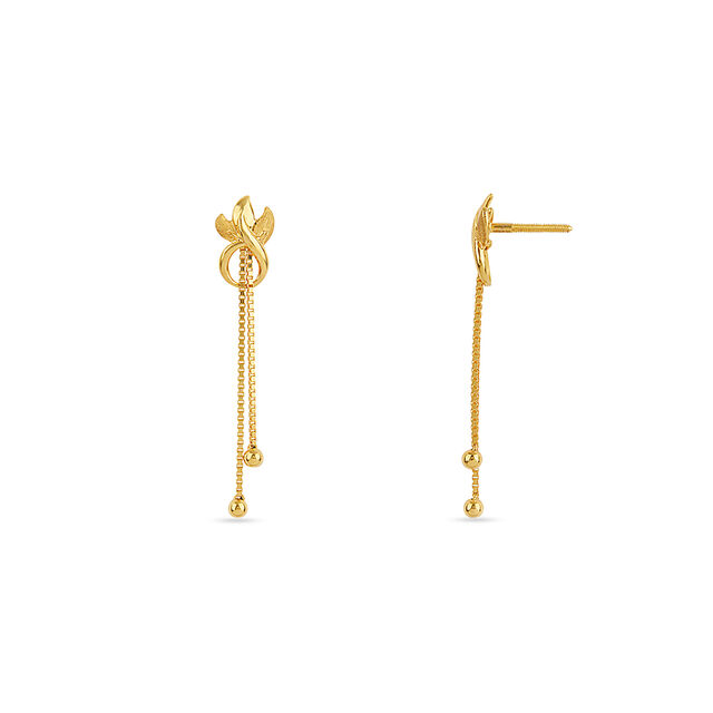 Tanishq 22KT Gold Earrings for Women 3