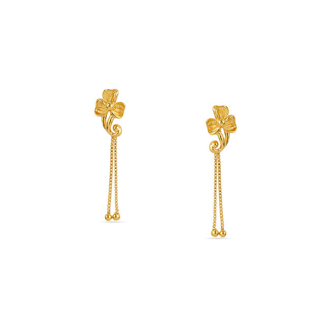 Tanishq 22KT Gold Earrings for Women 