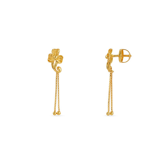 Tanishq 22KT Gold Earrings for Women 2