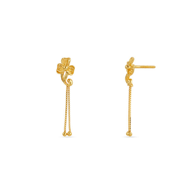 Tanishq 22KT Gold Earrings for Women 3