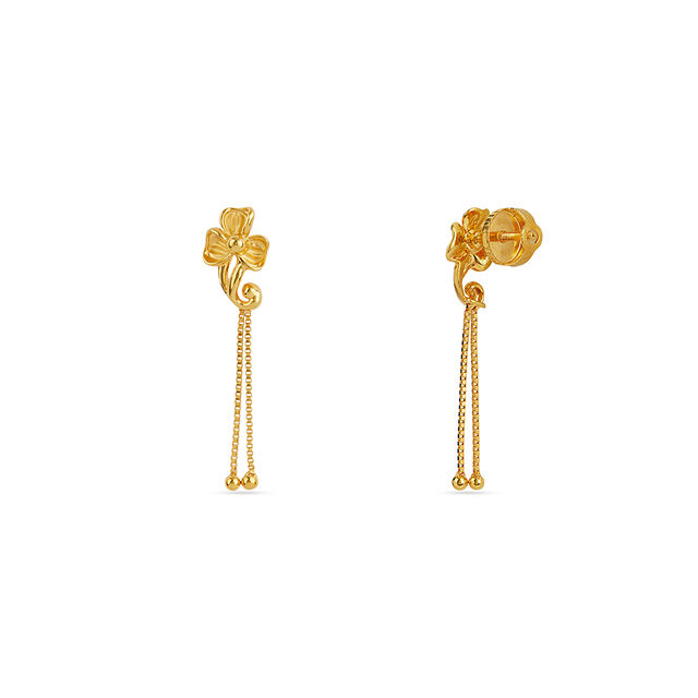 Tanishq 22KT Gold Earrings for Women 4